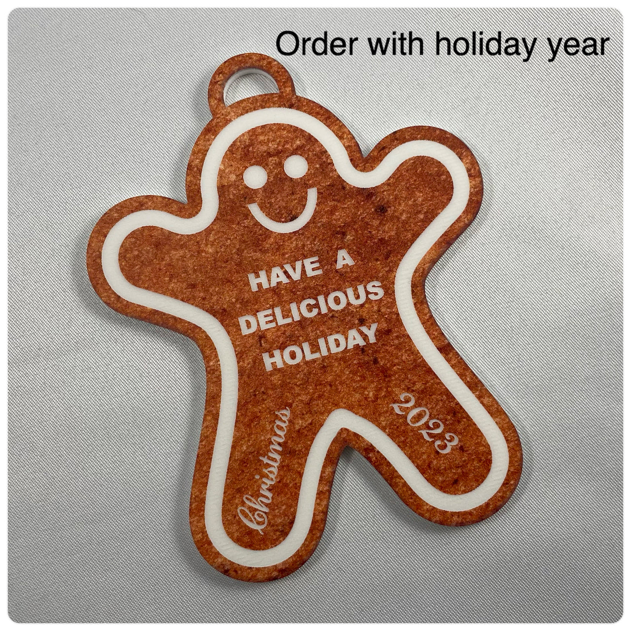 Acrylic Gingerbread Ornament